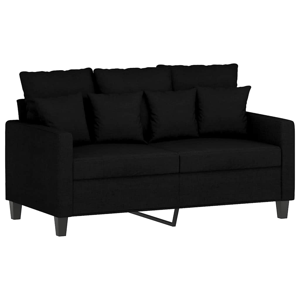 Dvosjed od tkanine crni 120 cm