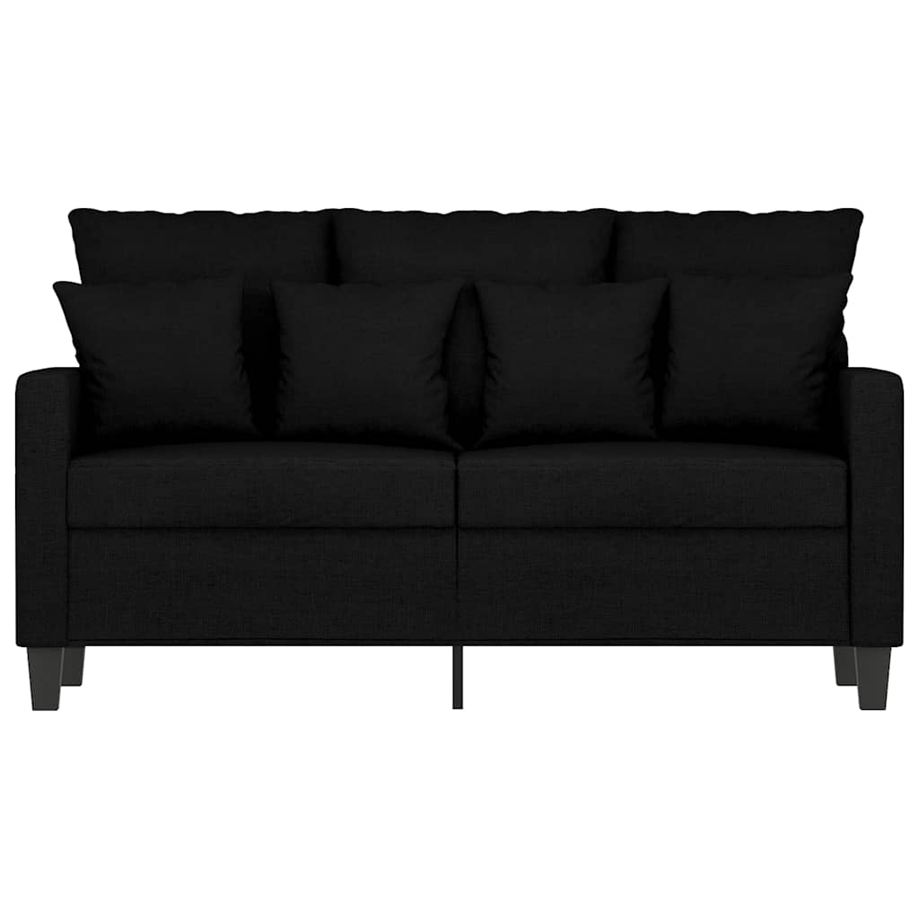 Dvosjed od tkanine crni 120 cm