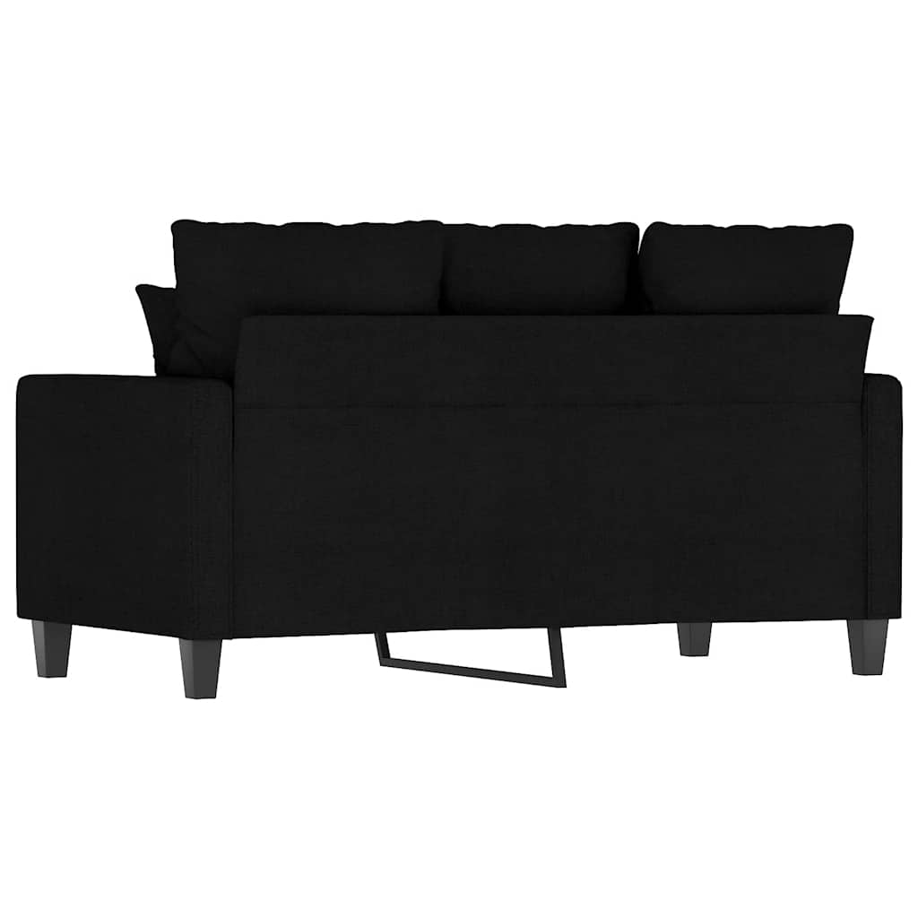 Dvosjed od tkanine crni 120 cm
