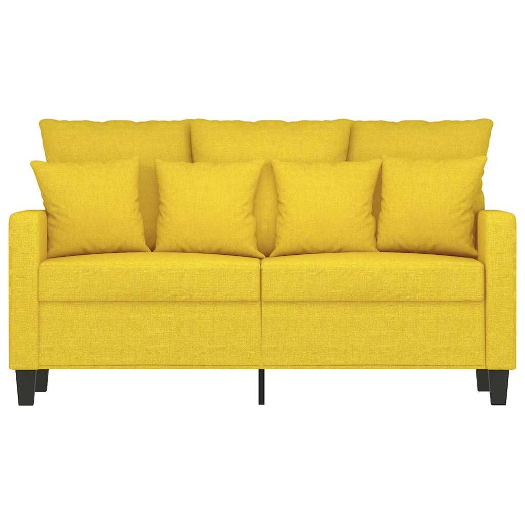 Dvosjed od tkanine svjetložuti 120 cm