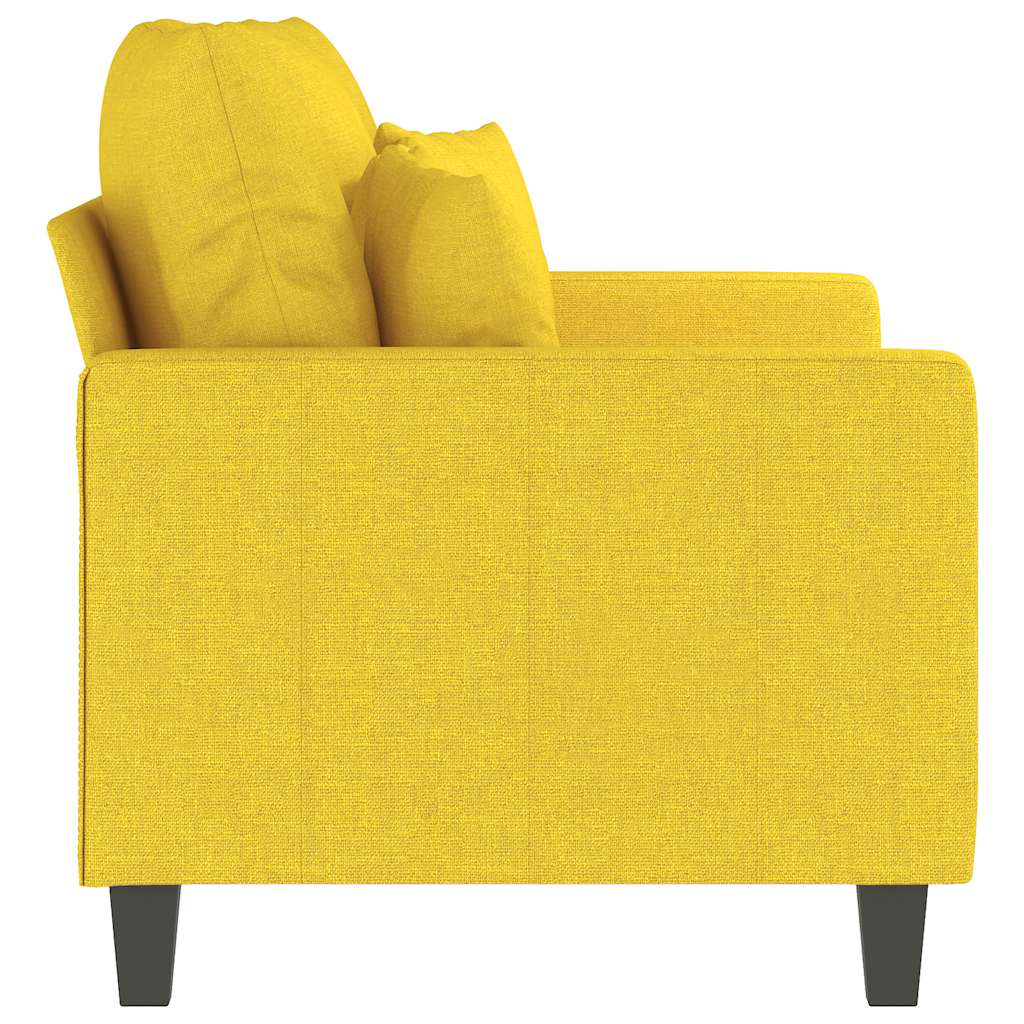 Dvosjed od tkanine svjetložuti 120 cm