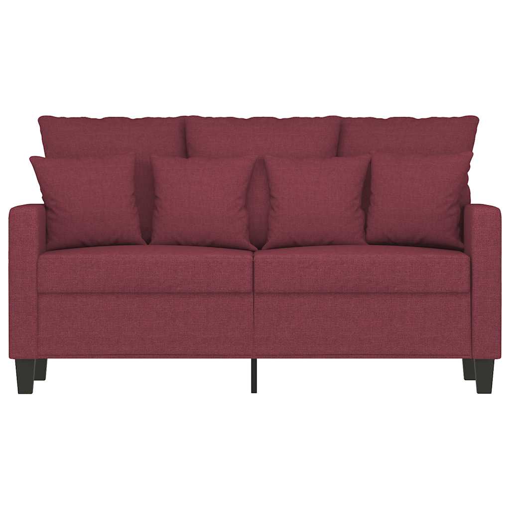 Dvosjed od tkanine crvena boja vina 120 cm