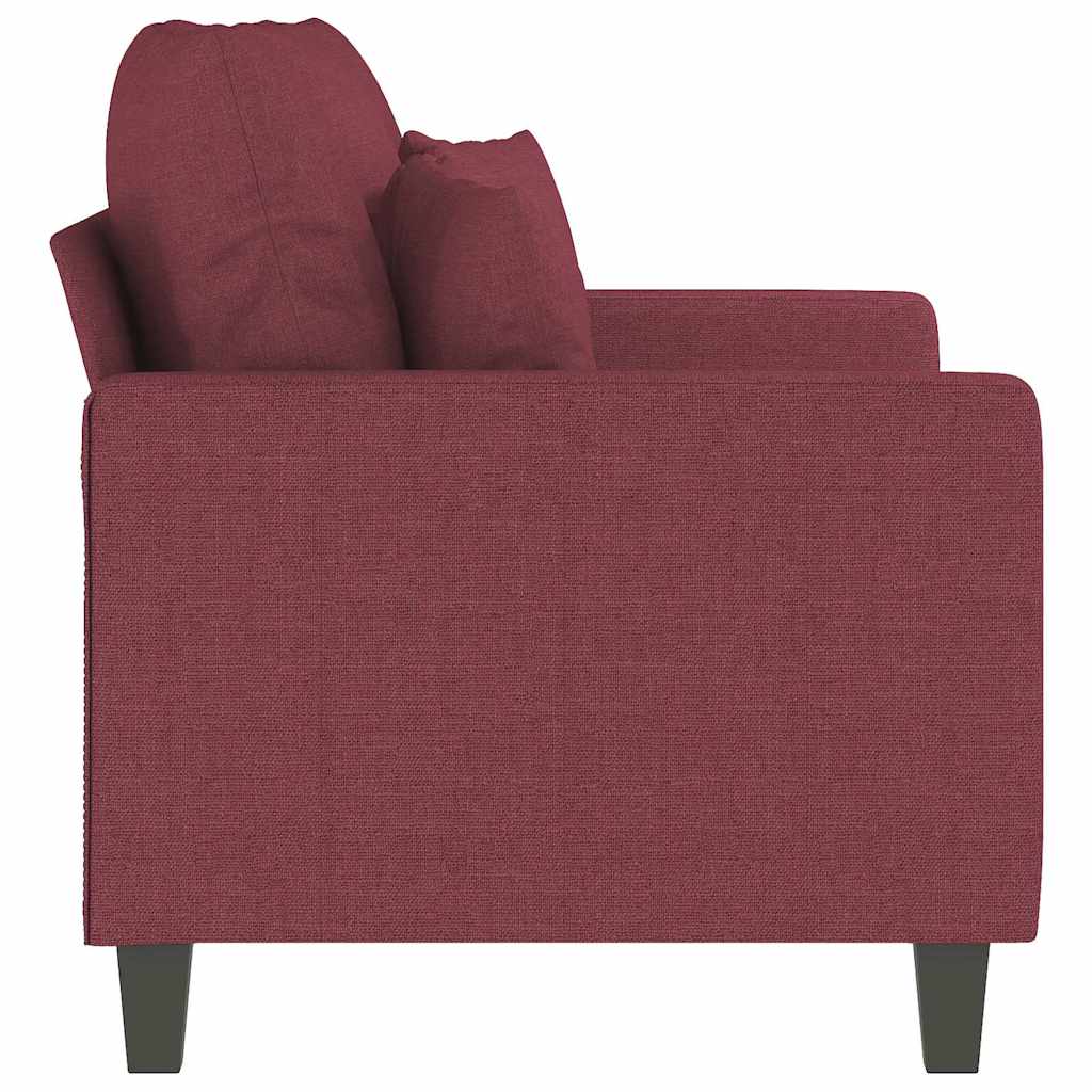 Dvosjed od tkanine crvena boja vina 120 cm