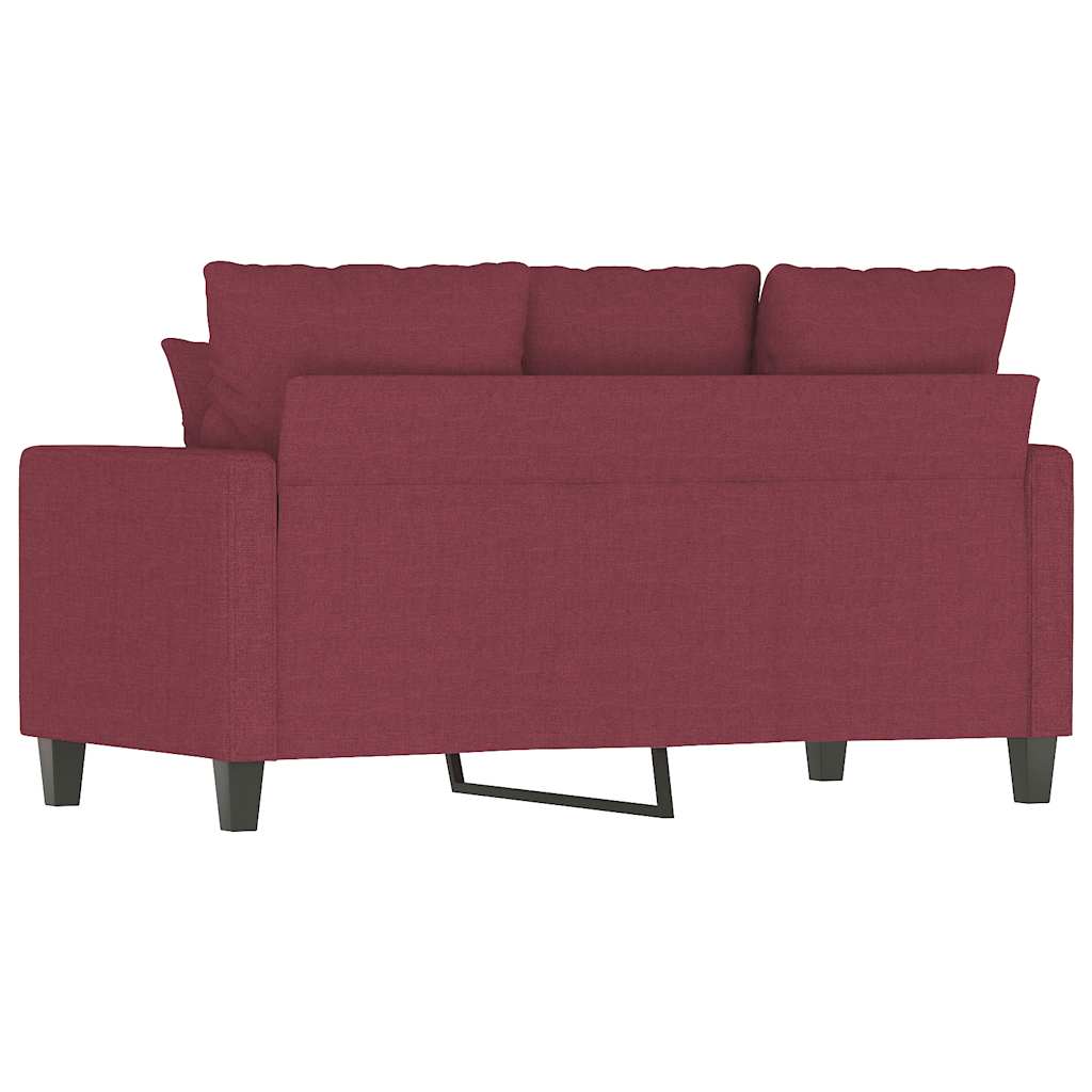 Dvosjed od tkanine crvena boja vina 120 cm