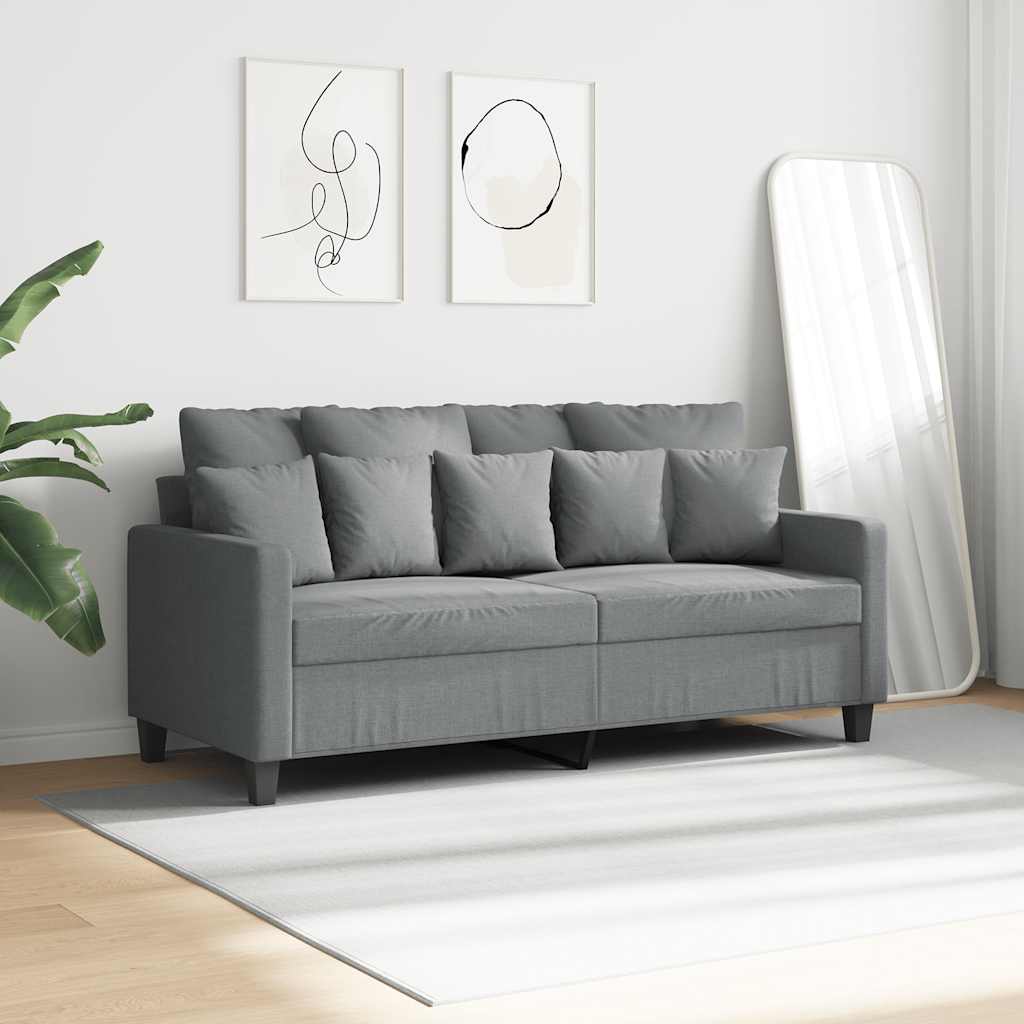 Dvosjed od tkanine svjetlosivi 140 cm