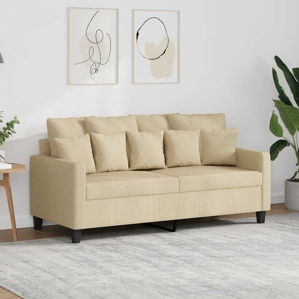 Dvosjed od tkanine krem 140 cm