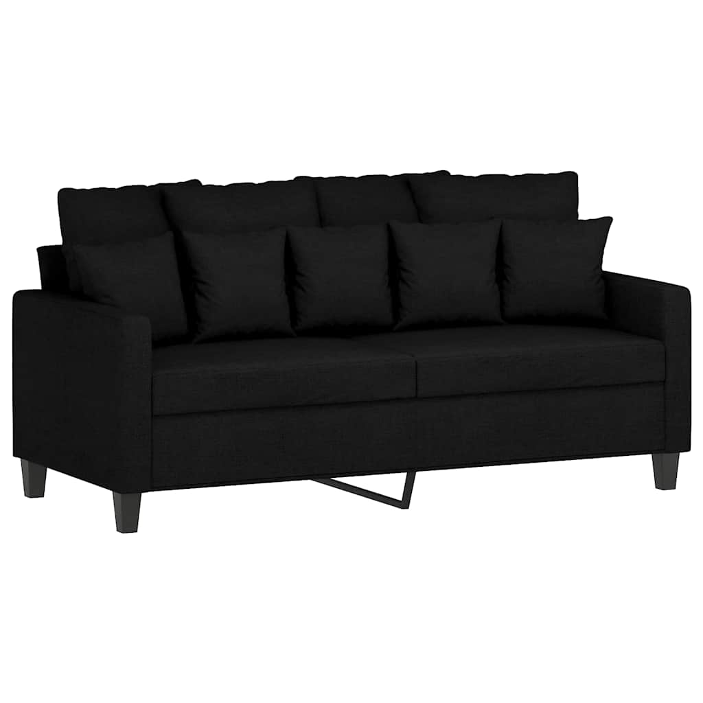 Dvosjed od tkanine crni 140 cm