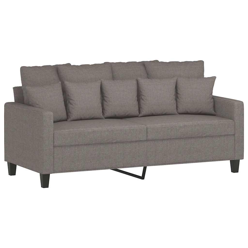 Dvosjed od tkanine smeđesivi 140 cm