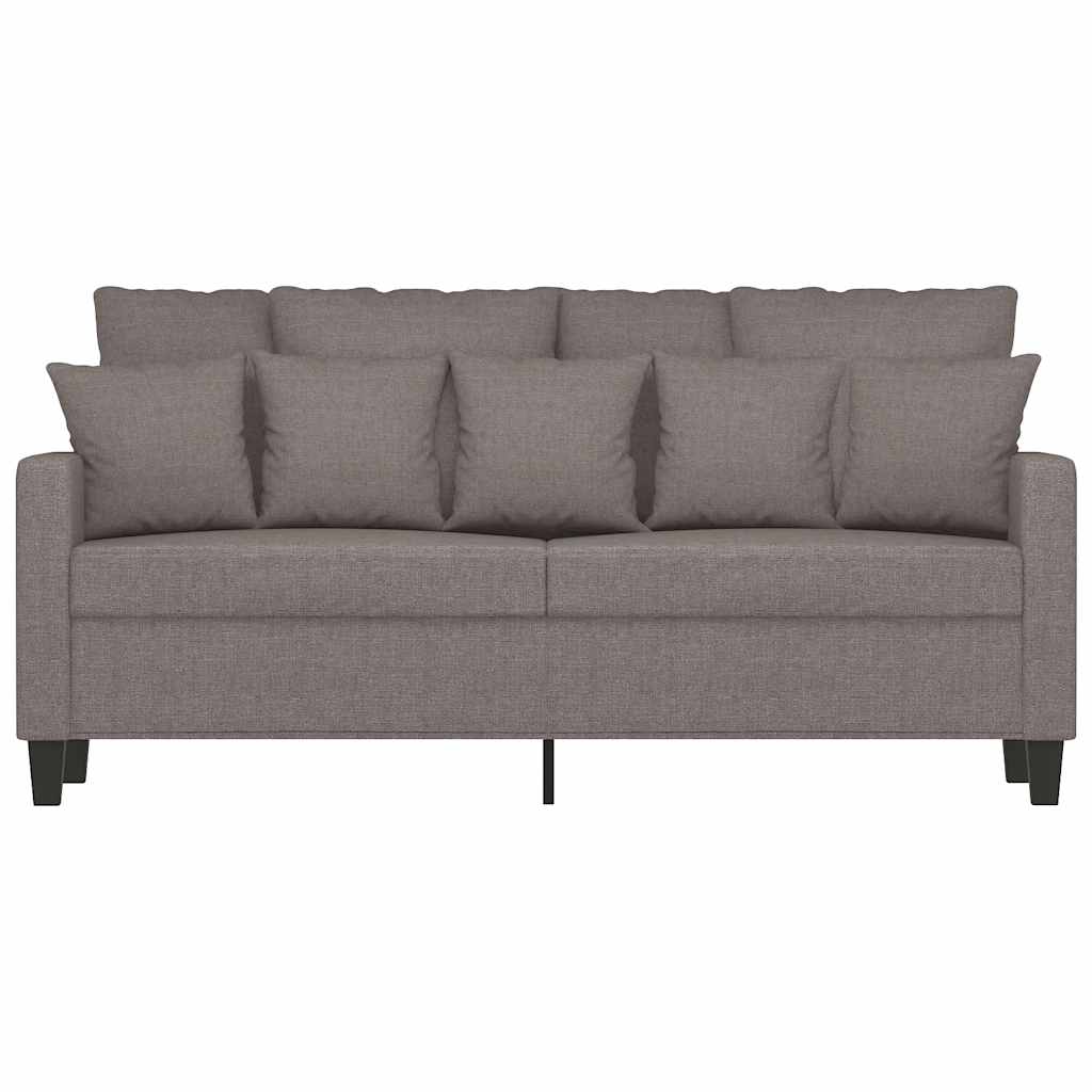 Dvosjed od tkanine smeđesivi 140 cm