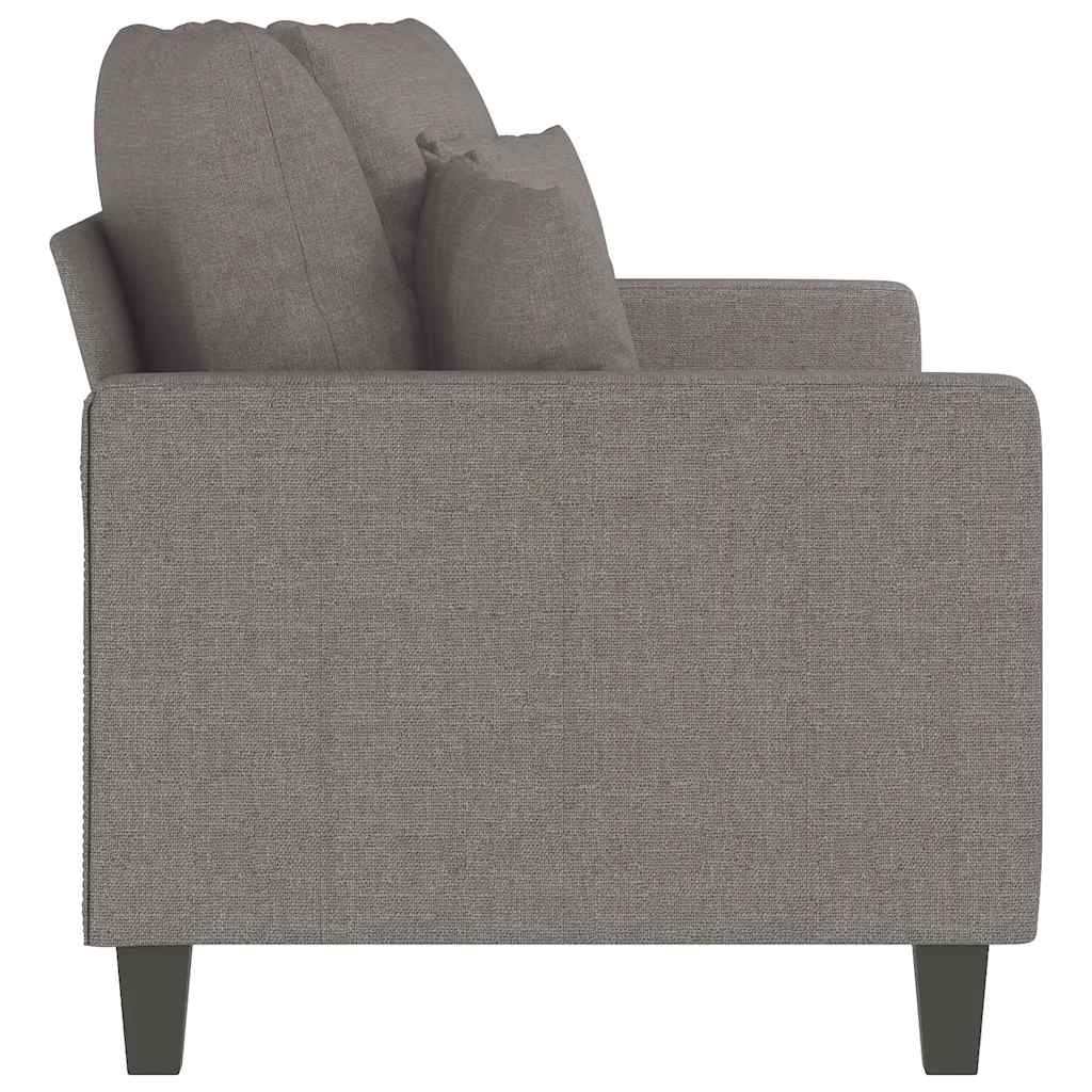 Dvosjed od tkanine smeđesivi 140 cm