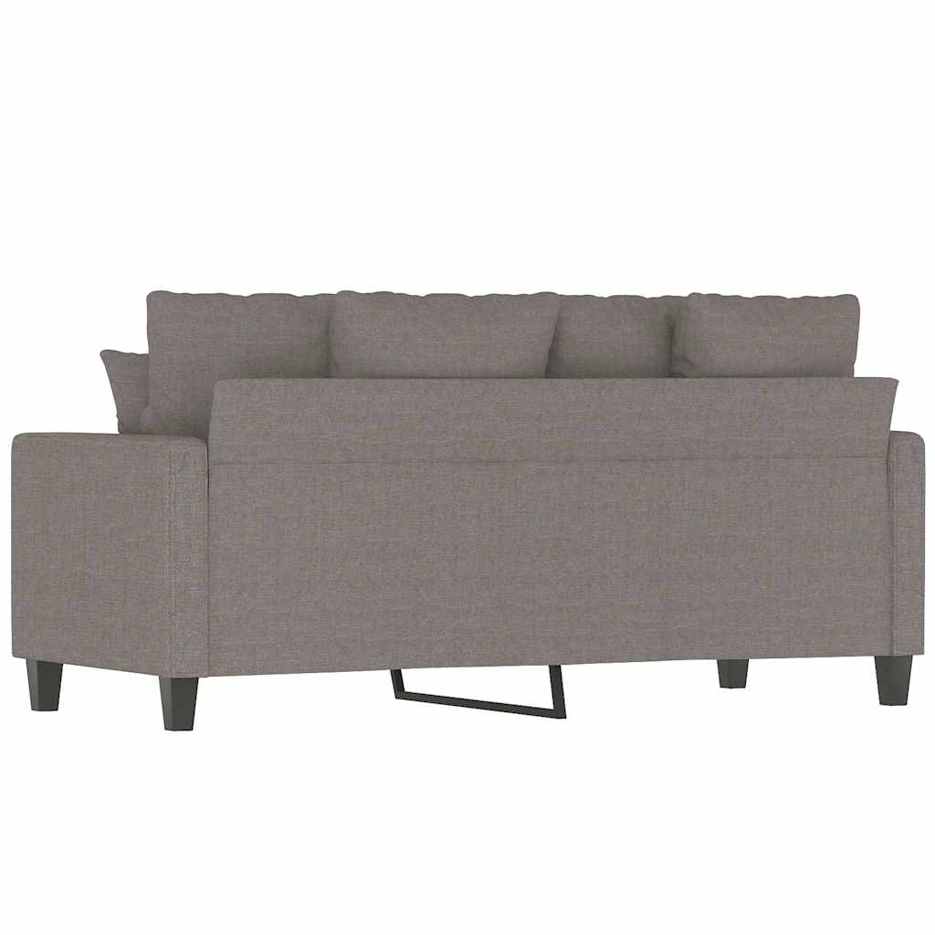 Dvosjed od tkanine smeđesivi 140 cm