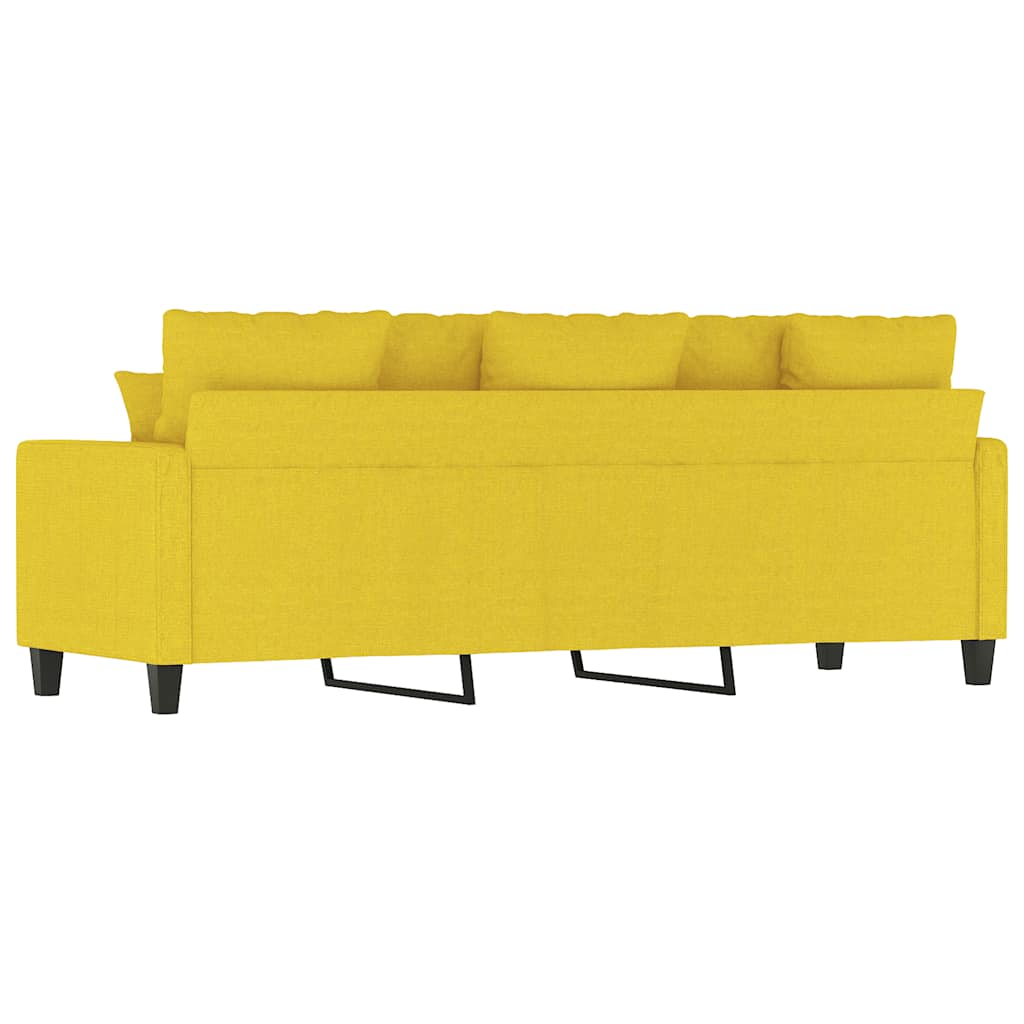 Trosjed od tkanine svjetložuti 180 cm