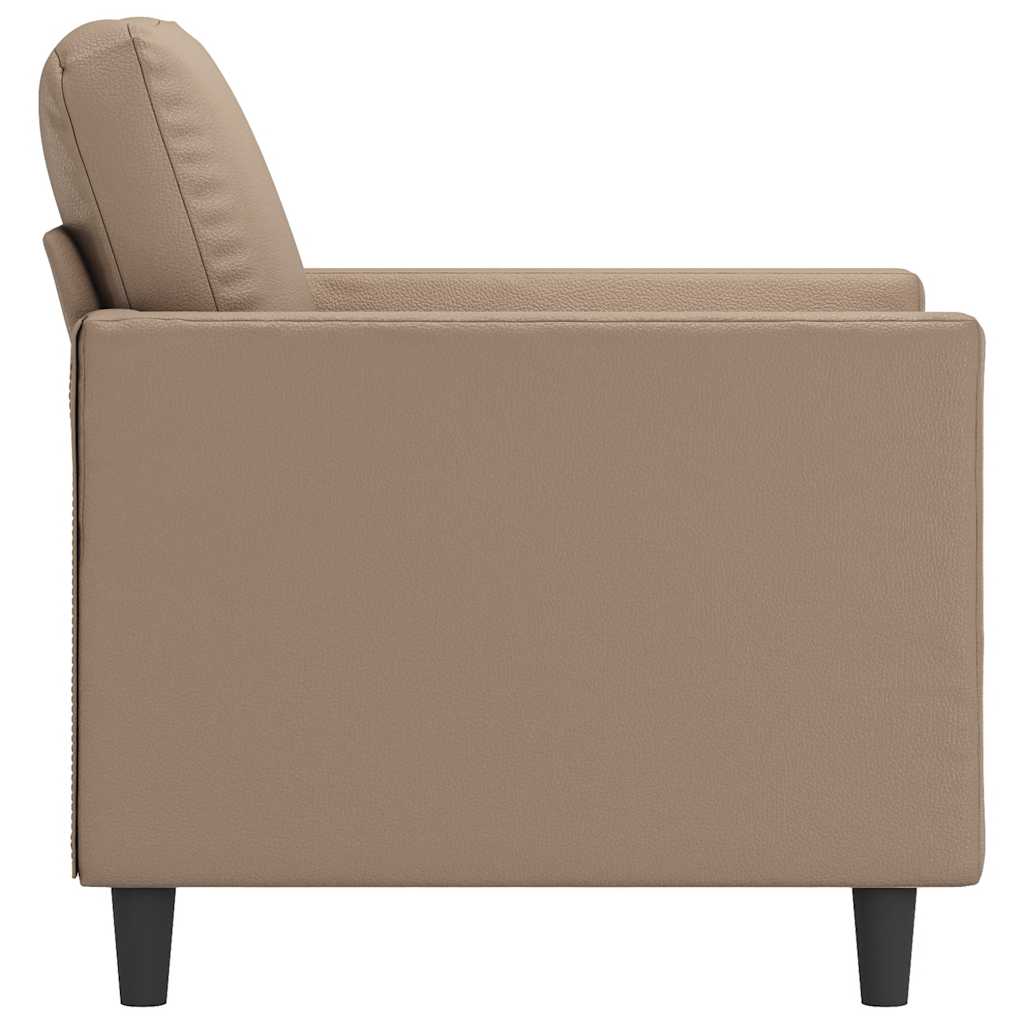 Fotelja boja cappuccina 60 cm od umjetne kože