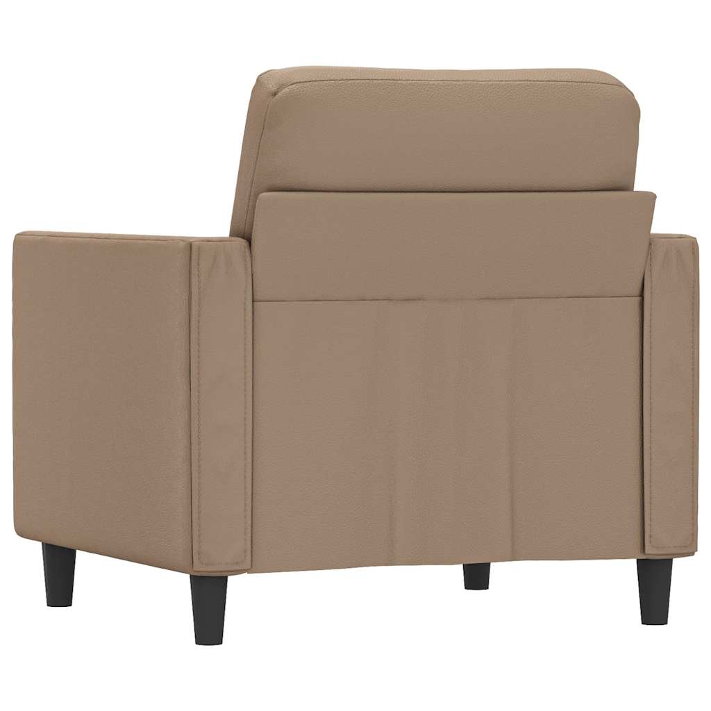 Fotelja boja cappuccina 60 cm od umjetne kože