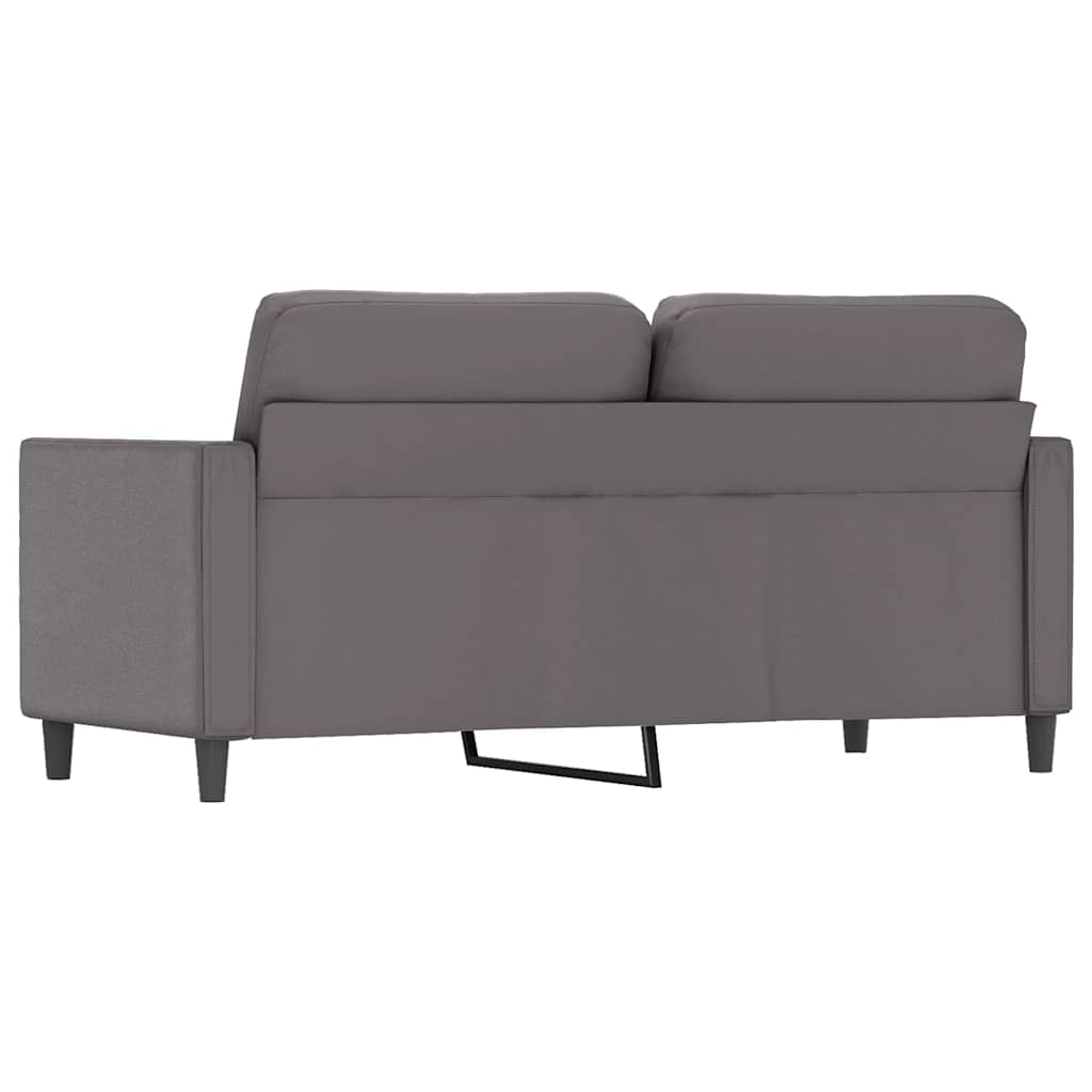 Dvosjed od tkanine siva 140 cm od umjetne kože