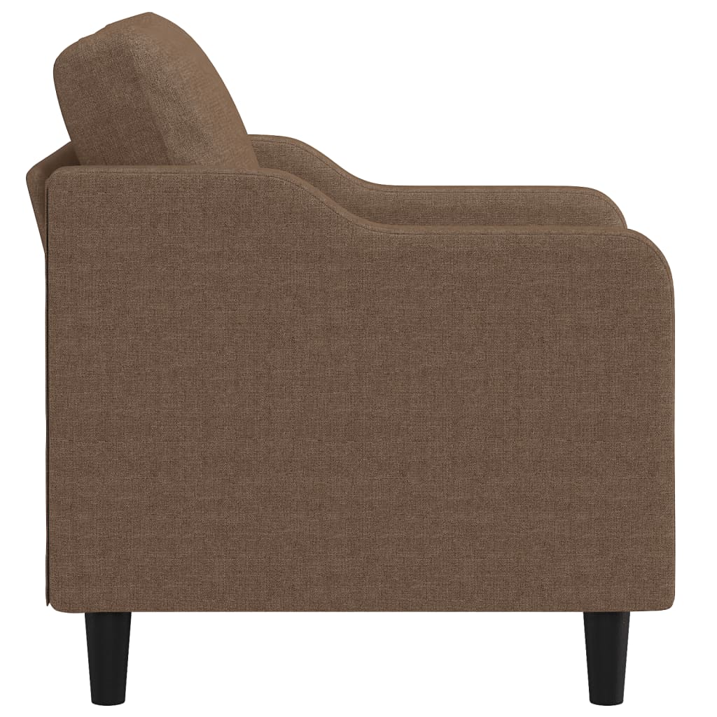 Fotelja smeđa 60 cm od tkanine