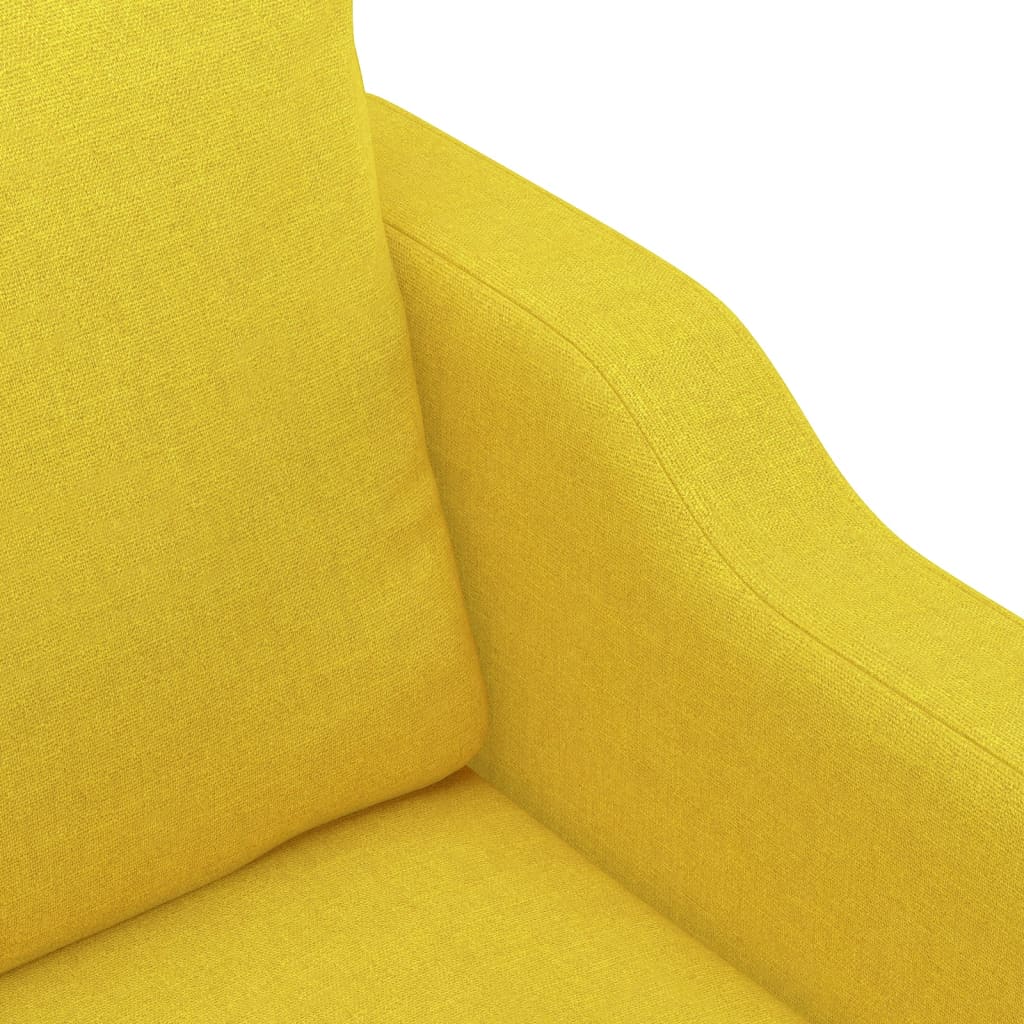 Fotelja Svjetložuta 60 cm od tkanine