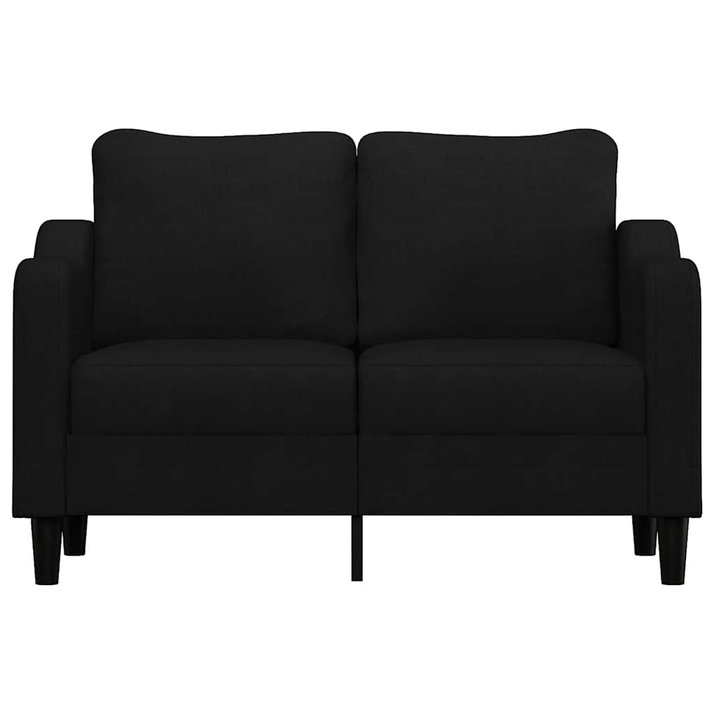 Dvosjed od tkanine crni 120 cm