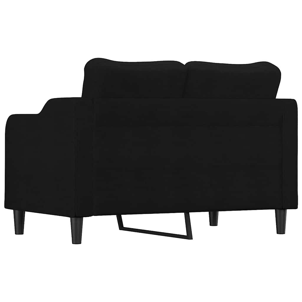 Dvosjed od tkanine crni 120 cm