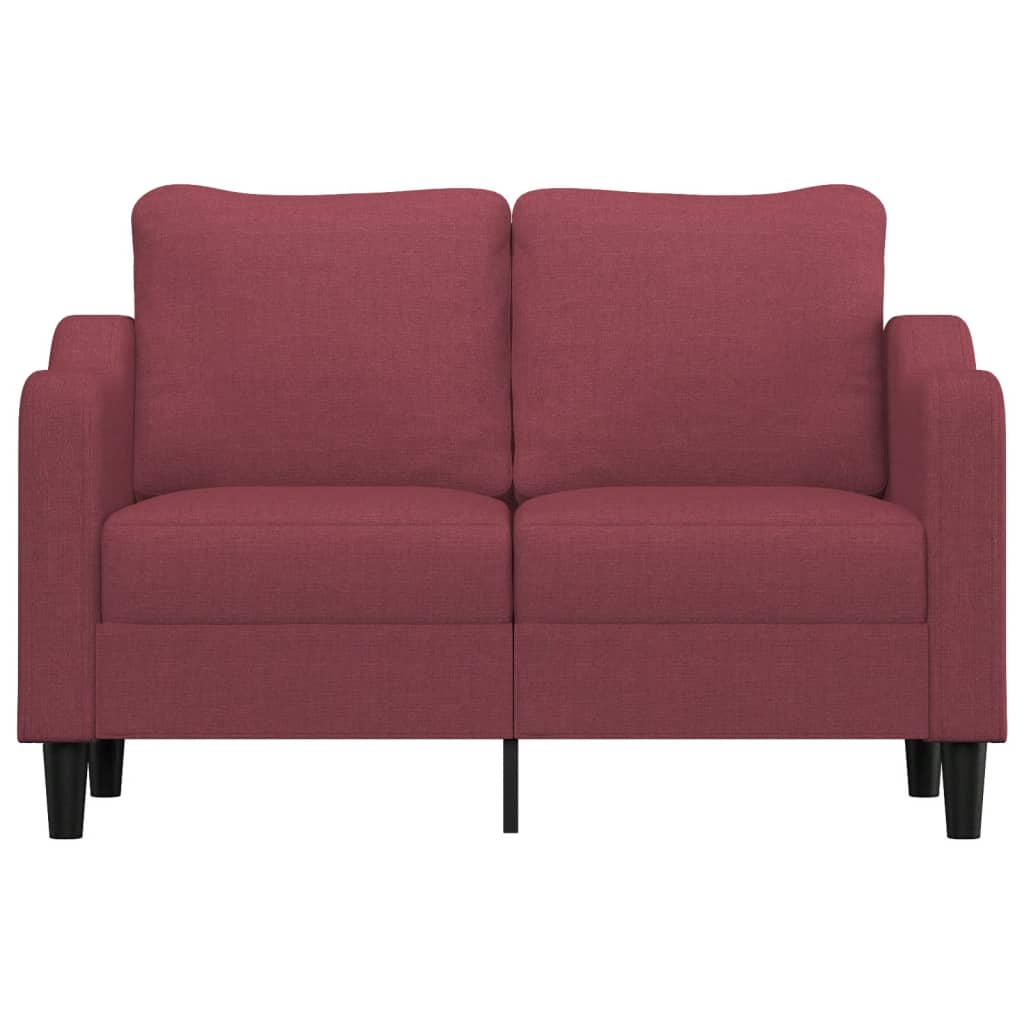 Dvosjed od tkanine crvena boja vina 120 cm