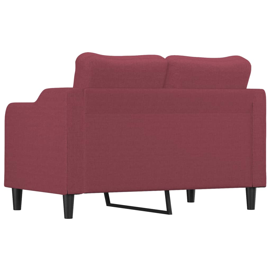 Dvosjed od tkanine crvena boja vina 120 cm