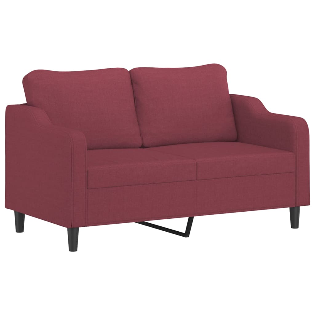 Dvosjed od tkanine crvena boja vina 140 cm