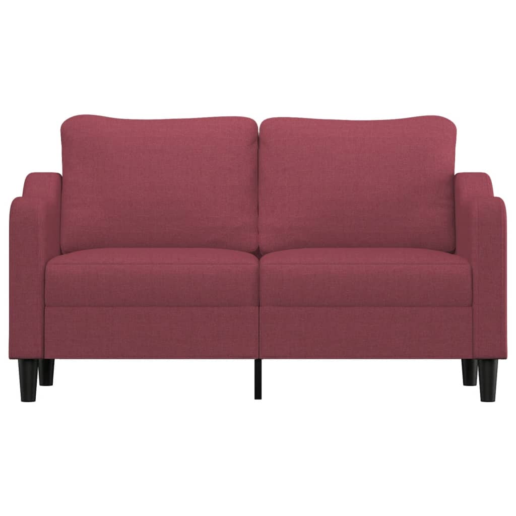 Dvosjed od tkanine crvena boja vina 140 cm