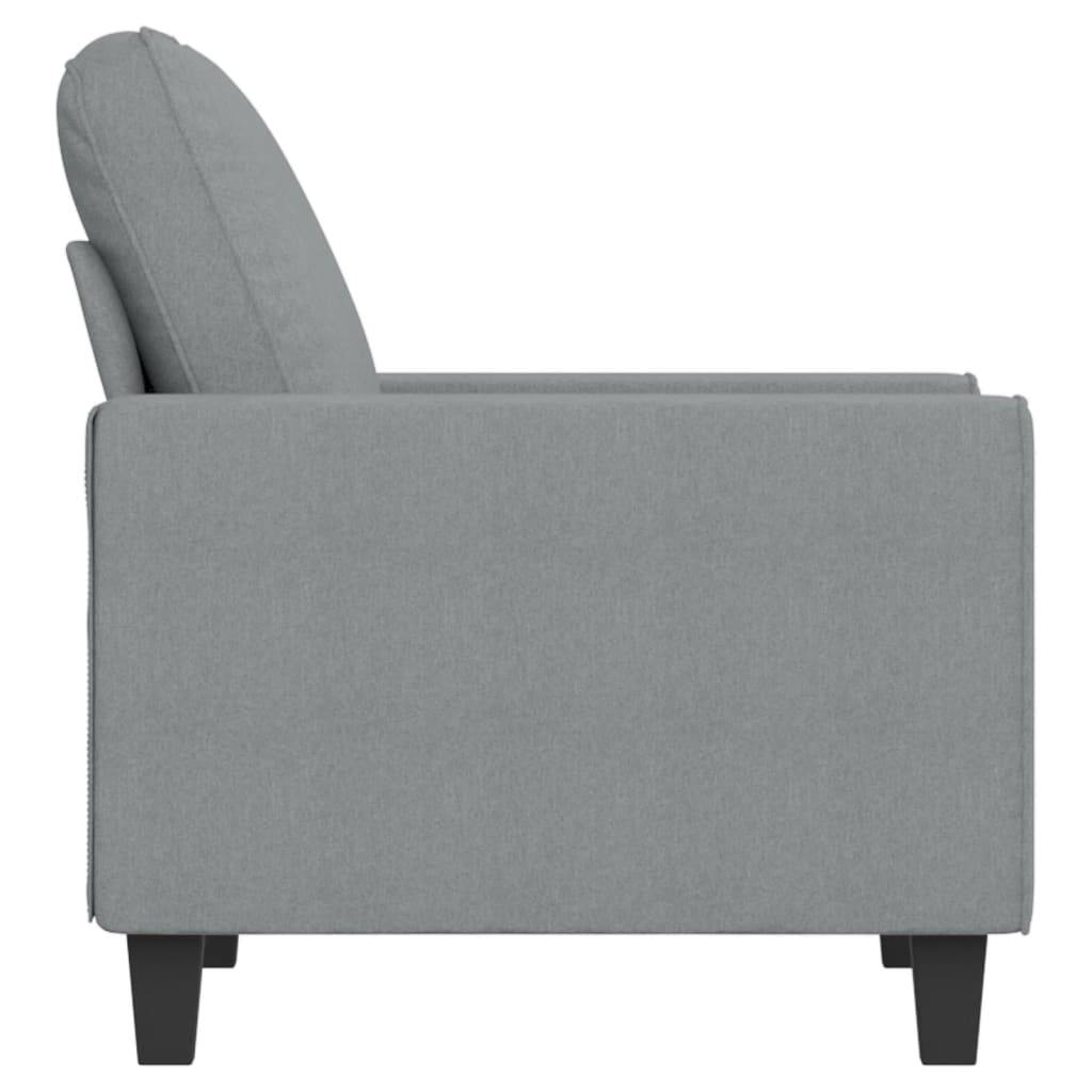 Fotelja svjetlosiva 60 cm od tkanine