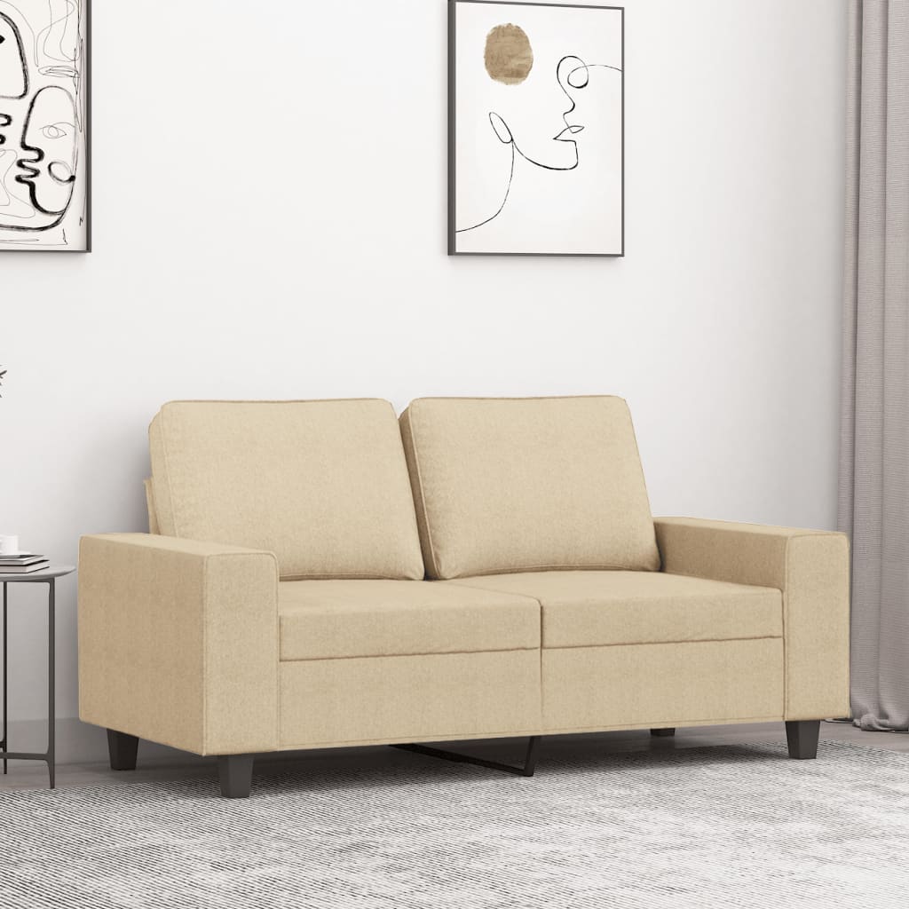 Dvosjed od tkanine krem 120 cm