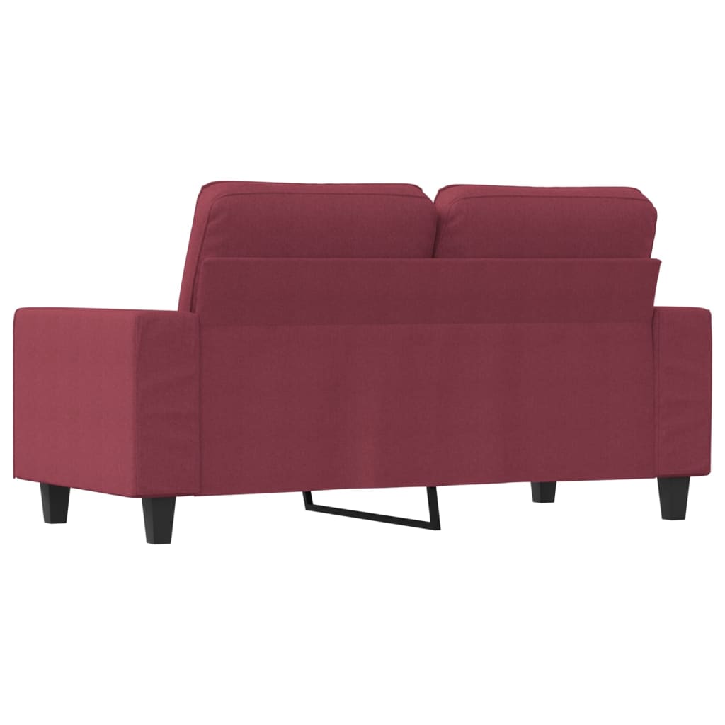 Dvosjed od tkanine crvena boja vina 120 cm