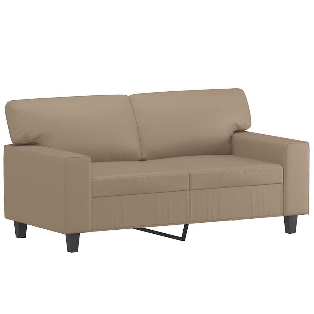 Dvosjed od tkanine boja cappuccina 120 cm od umjetne kože