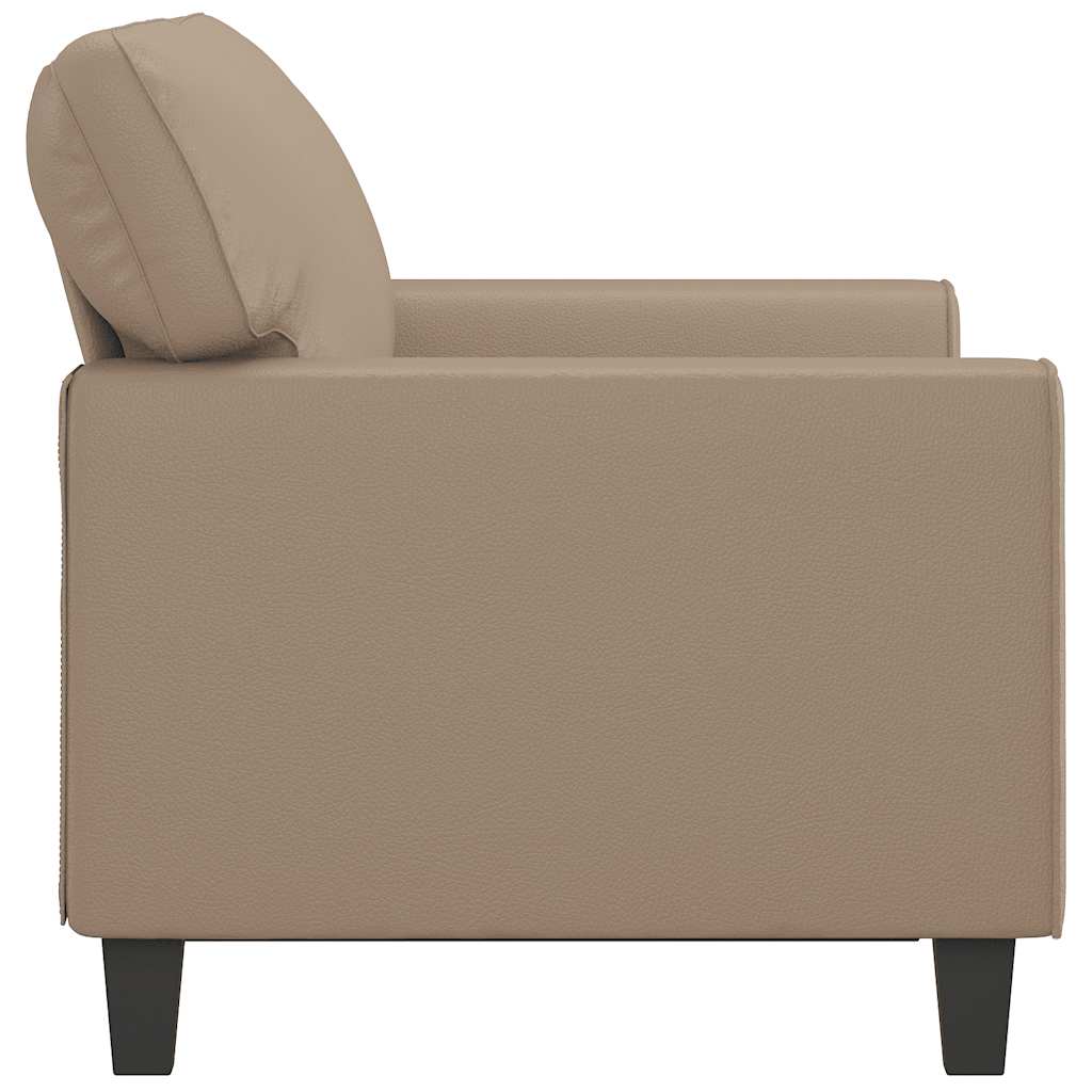 Dvosjed od tkanine boja cappuccina 120 cm od umjetne kože