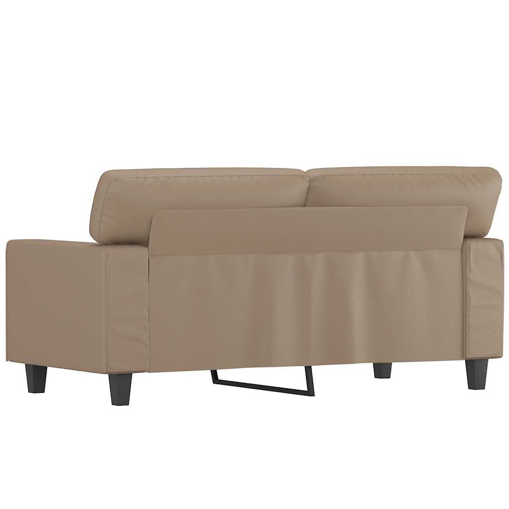 Dvosjed od tkanine boja cappuccina 120 cm od umjetne kože