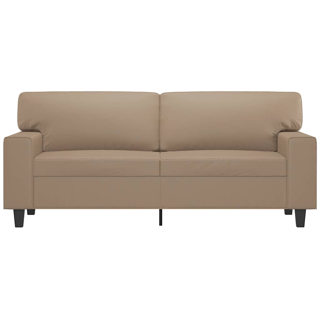 Dvosjed od tkanine cappuccina 140 cm od umjetne kože