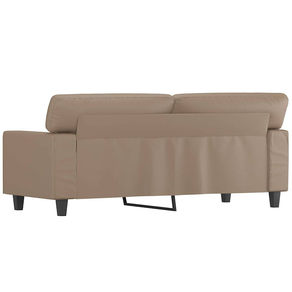 Dvosjed od tkanine cappuccina 140 cm od umjetne kože