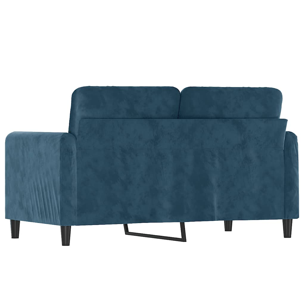 Dvosjed Plava 120 cm baršunasti