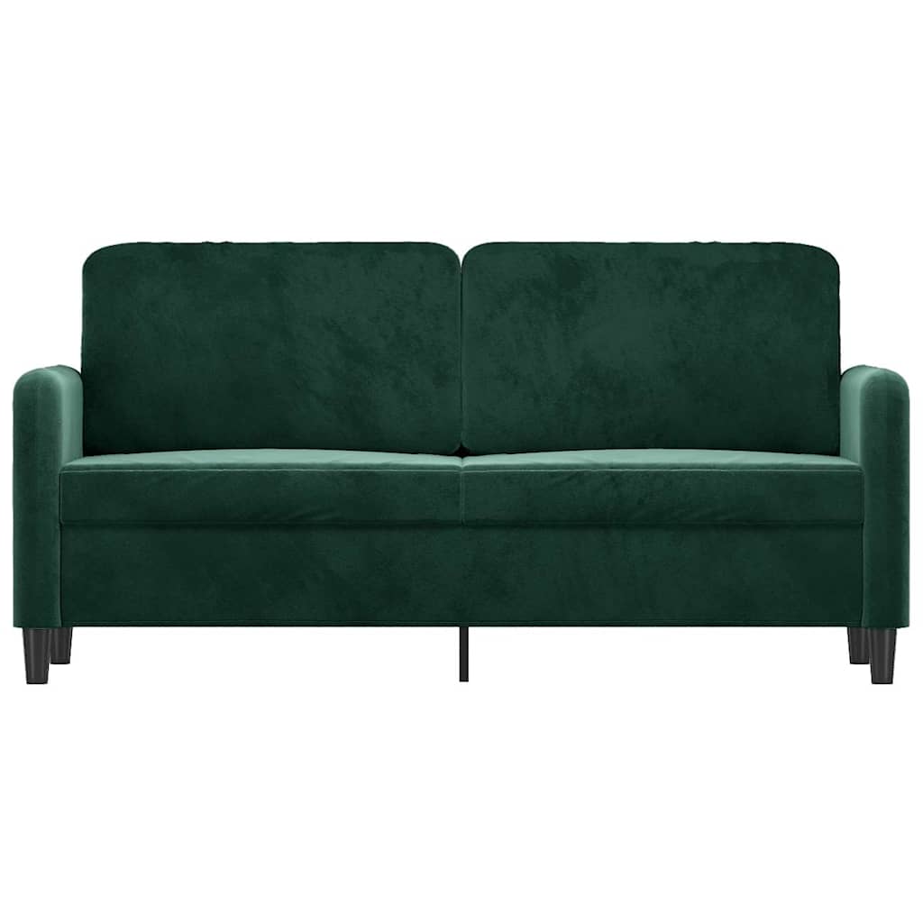 Dvosjed tamnozeleni 140 cm baršunasti