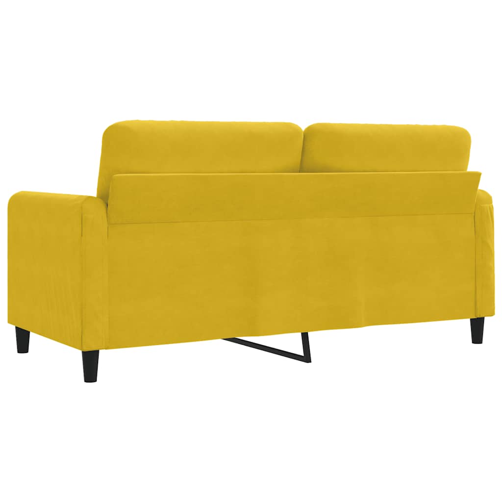 Dvosjed žuti 140 cm baršunasti