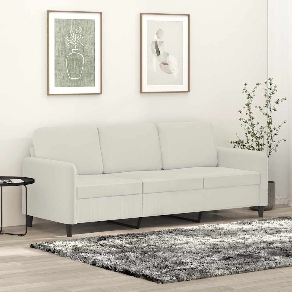 Trosjed od tkanine krem 180 cm baršunasti