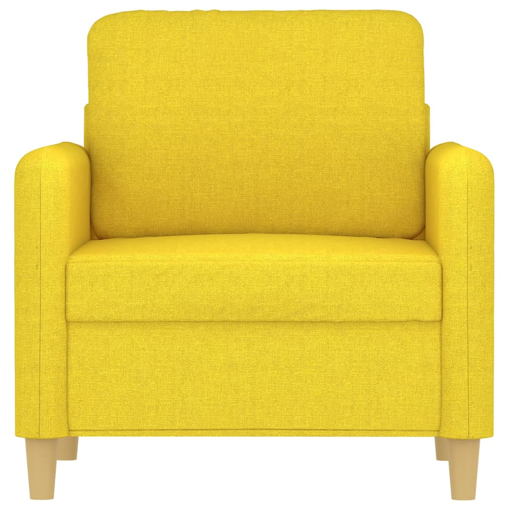Fotelja Svjetložuta 60 cm od tkanine
