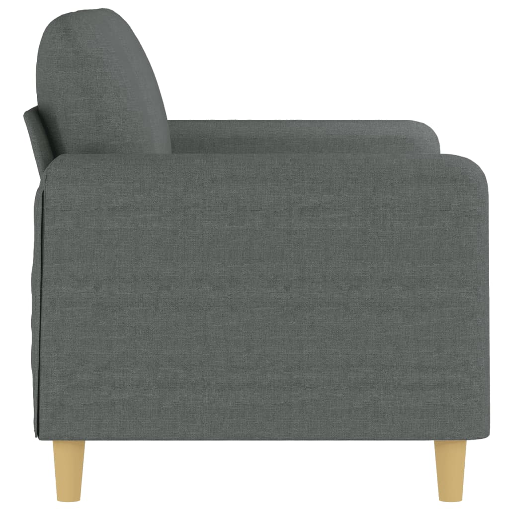 Dvosjed od tkanine tamnosivi 120 cm