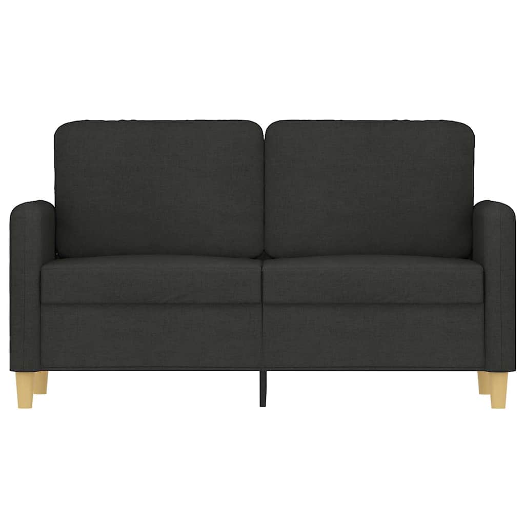 Dvosjed od tkanine crni 120 cm