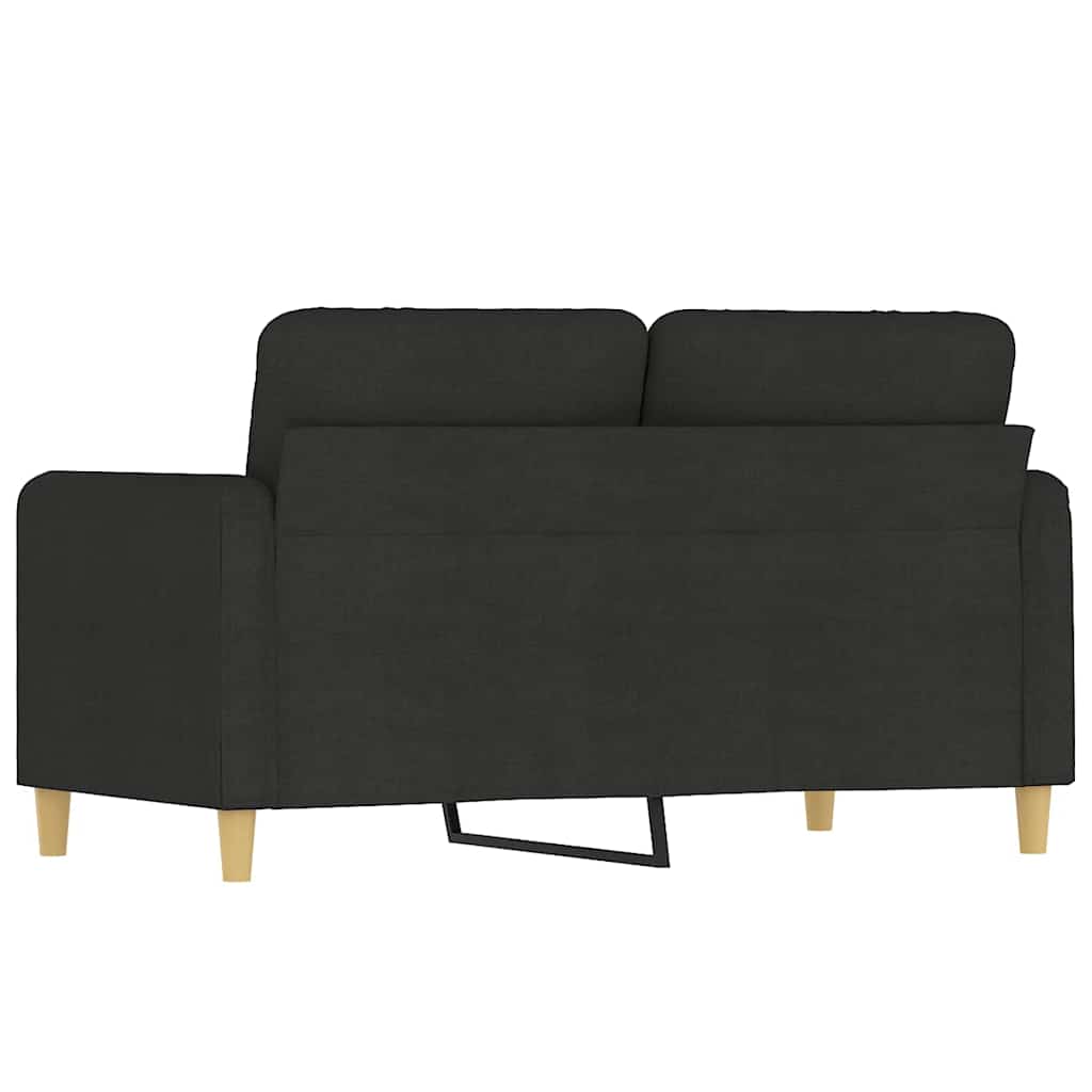 Dvosjed od tkanine crni 120 cm