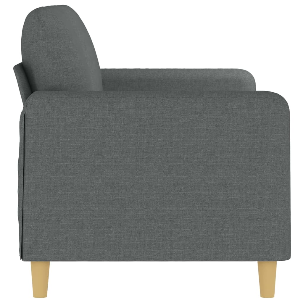 Dvosjed od tkanine tamnosivi 140 cm