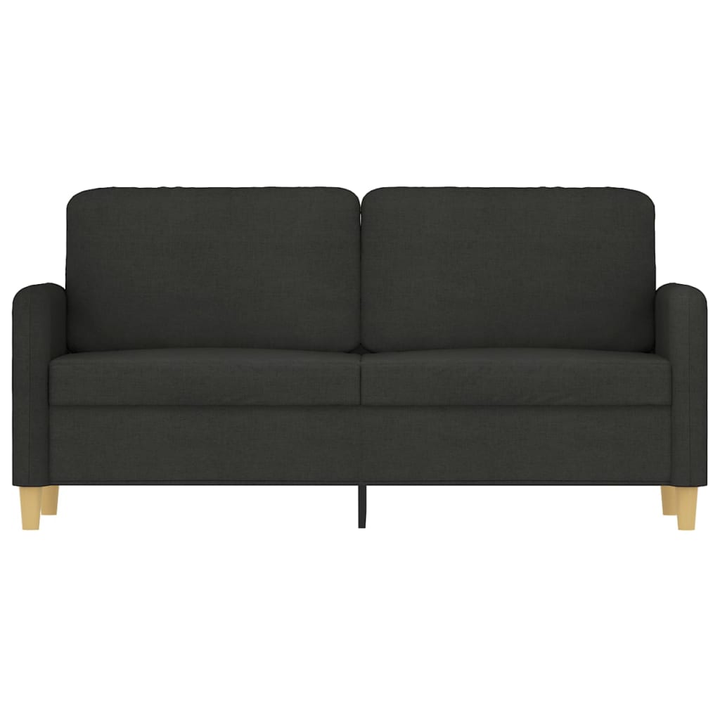 Dvosjed od tkanine crni 140 cm