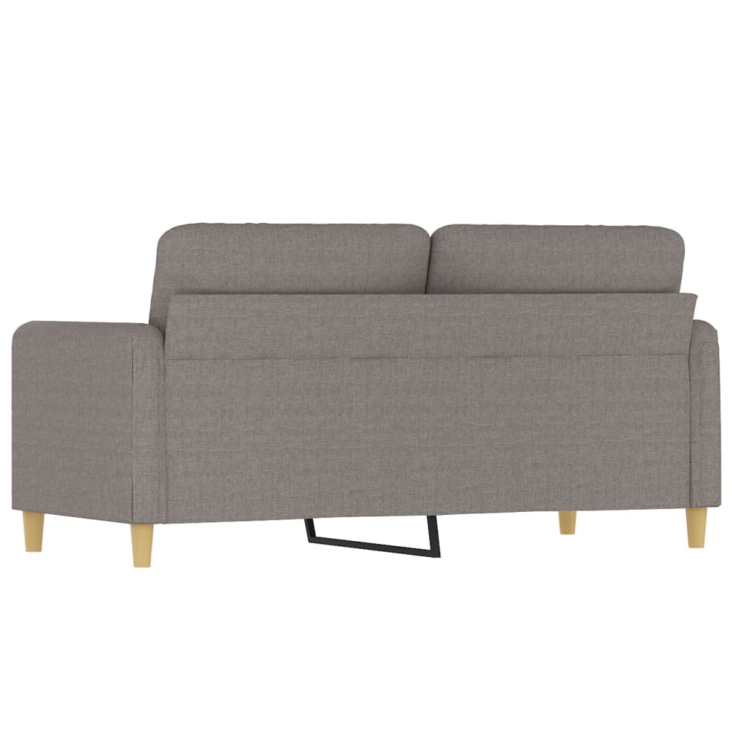 Dvosjed od tkanine smeđesivi 140 cm