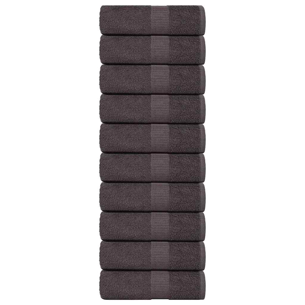 Ručnici za pranje FROGN 10 kom antracit 30x30 cm 360 g/m²
