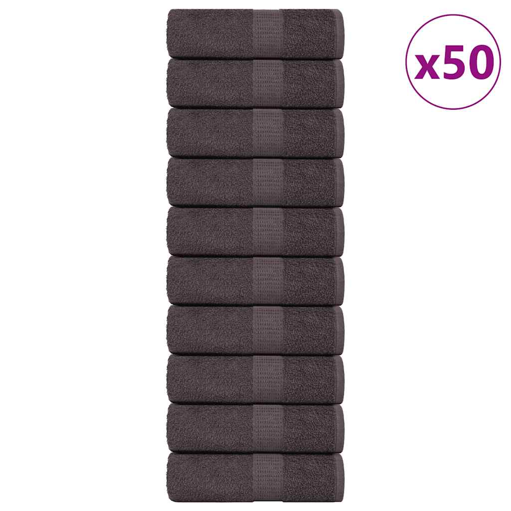 Ručnici za pranje FROGN 50 kom antracit 30x30 cm 360 g/m²