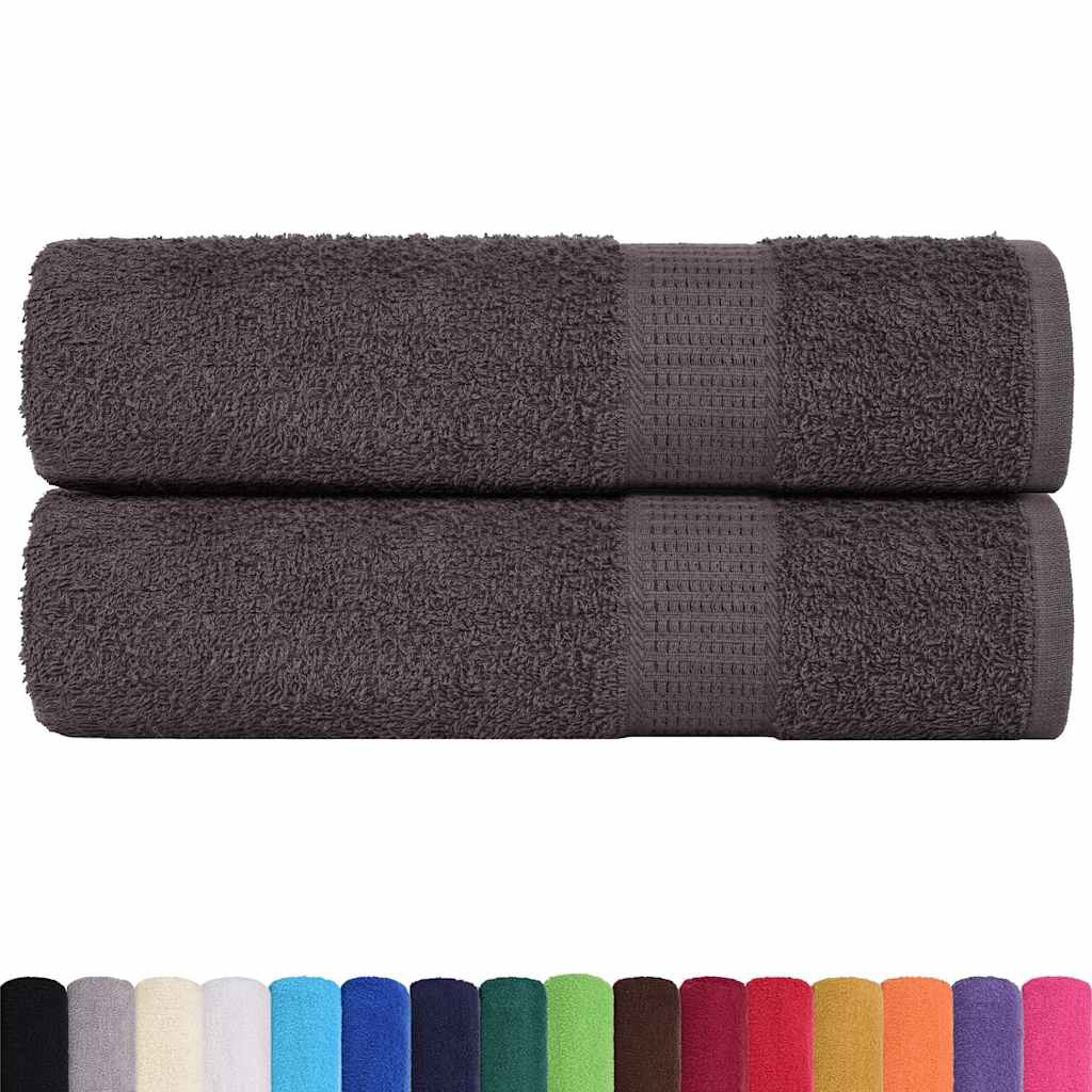 Ručnici za kupanje FROGN 2 kom antracit 100x150 cm 360 g/m²