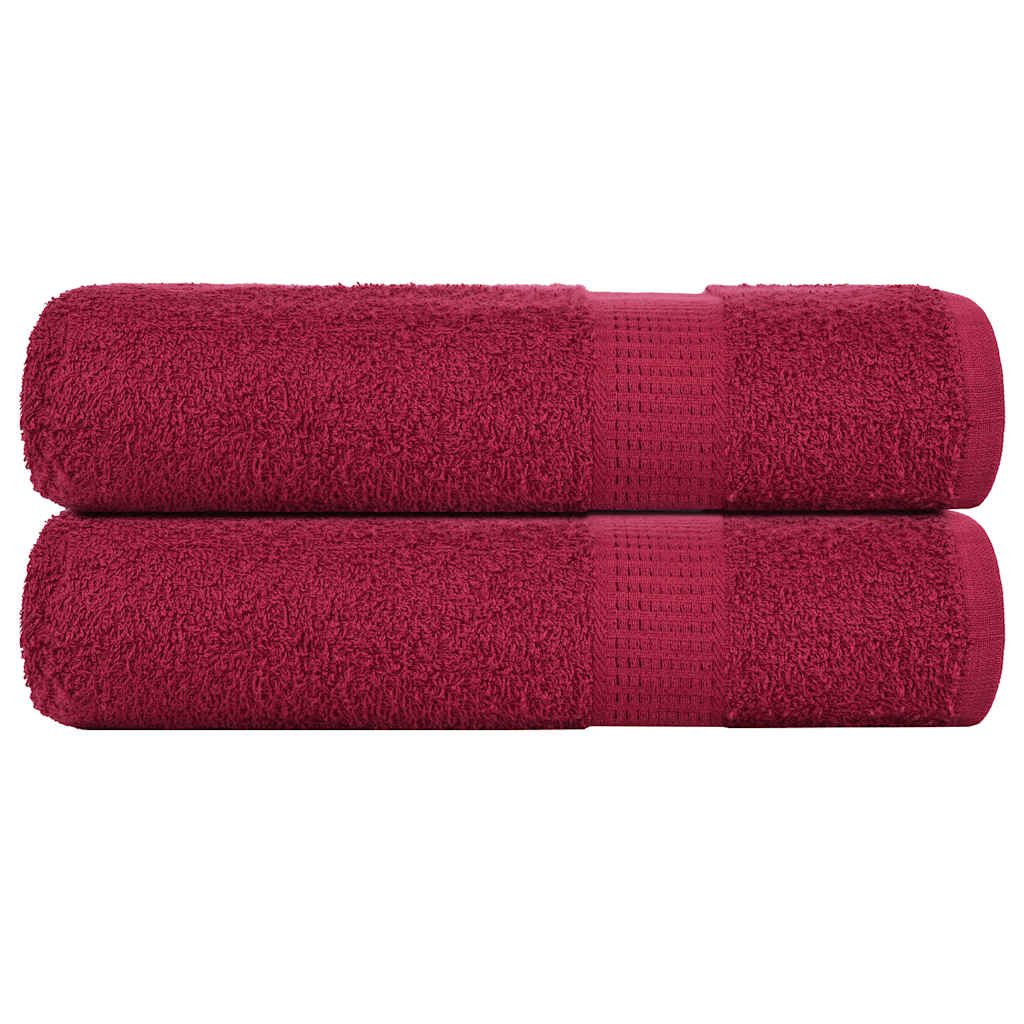 Ručnici za kupanje FROGN 2 kom bordo 100x150 cm 360 g/m²